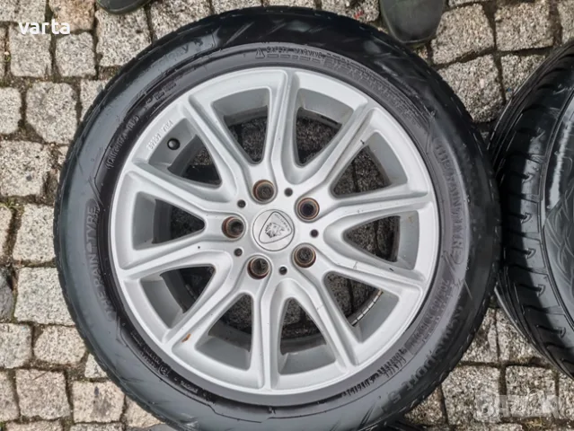 4бр ЛЕТИ джанти 16" 5Х112 ALUETT с гуми 205/55/16 UNIROYAL за VW Audi, снимка 3 - Гуми и джанти - 55338797