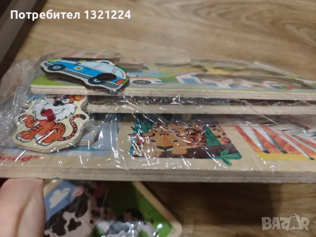 Огромен лот дървени играчки, Монтесори кубове и лабиринти, дървени пъзели, снимка 9 - Образователни игри - 55424347