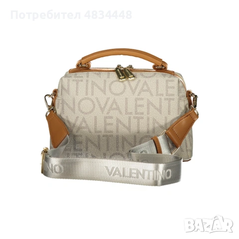 Дамска чанта за ръка и рамо Valentino Regina Re – Бежова / С монограм, снимка 3 - Чанти - 54633174