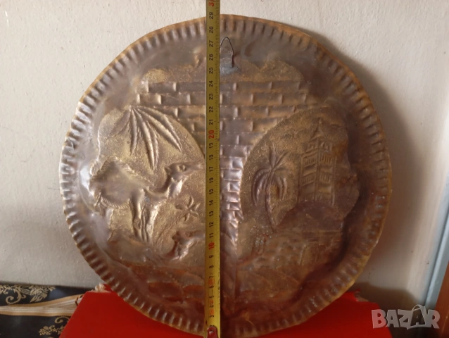 Медно пано за стена, снимка 4 - Други ценни предмети - 54249956