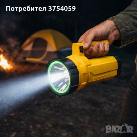 Акумулаторен водоустойчив фенер - прожектор GF-599, снимка 3 - Прожектори - 55162442