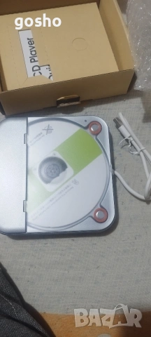 CD плейър, преносим Bluetooth CD плейър с акумулаторен LCD дисплей 
