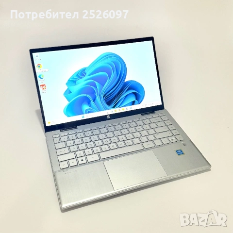 HP Pavilion x360/14” IPS Touch/Pentium Gold 7505, снимка 2 - Лаптопи за работа - 54212228