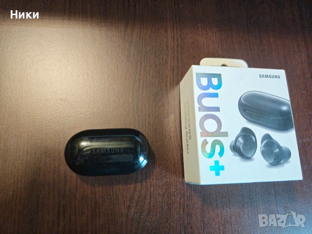 Samsung Galaxy Buds Plus - безжични слушалки с кутия и аксесоари