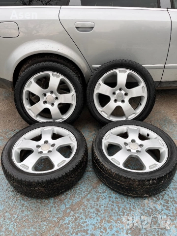 Продавам джанти 17-ски със зимни гуми 