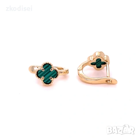 Златни обеци Van Cleef 2,01гр. 14кр. проба:585 модел:39450-1, снимка 2 - Обеци - 54848665