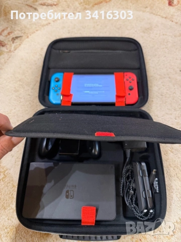Nintendo switch oled + куфар за транспорт , снимка 2 - Nintendo конзоли - 54576095