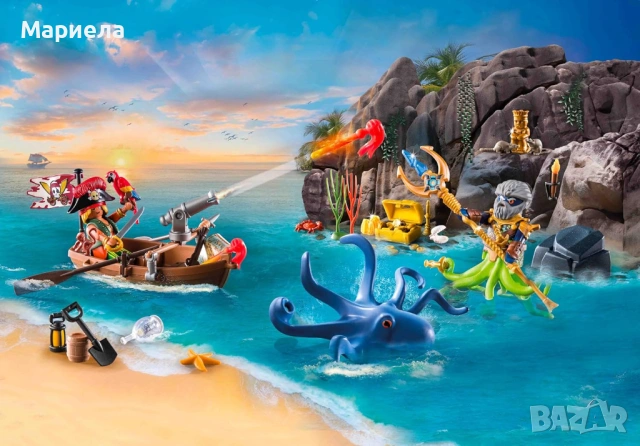 Playmobil 71636 ; Могъщи пиратски герои ; Пиратски кораб