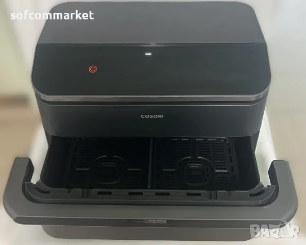 Смарт Еър фрайър Cosori Dual Blaze TwinFry 10L (TF101) – Много добро състояние, с Гаранция!, снимка 3 - Фритюрници - 55324762