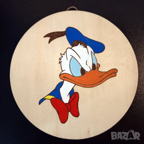 Доналд Дък - Ръчна пирография - Disney - Donald Duck