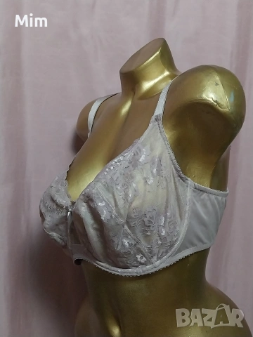 MILAVITSA 95 E Дантелен сутиен в капучино , снимка 5 - Бельо - 53992088