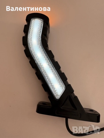 КОМПЛЕКТ LED неон габарит рогче 24V червено/бяло/жълто за камион, ремарке, снимка 5 - Аксесоари и консумативи - 54366712
