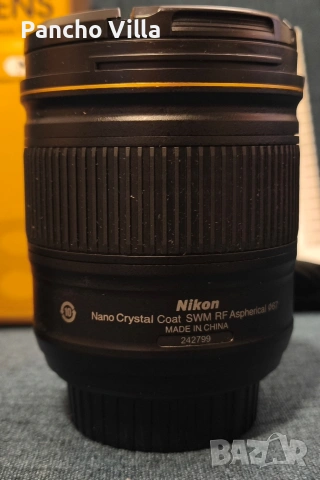 Nikkor AF-S 28/1,8G ED за Никон/Nikon F , снимка 3 - Обективи и филтри - 55125574