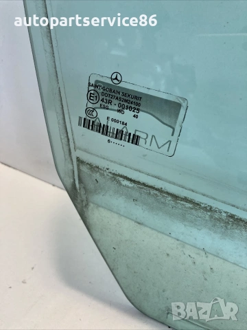 Предно дясно стъкло на врата за Mercedes W211 E280 CDI (2007) , снимка 2 - Части - 55202412