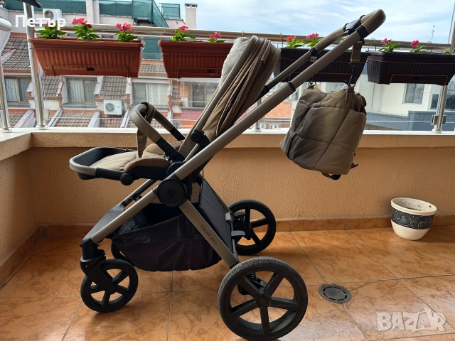 Дизайнерска детска количка Venicci Upline Leo 2 в 1, снимка 7 - Детски колички - 55146511