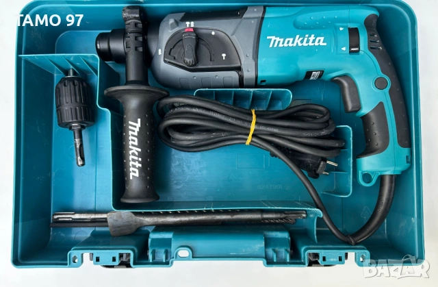 Makita HR2470 - Електрически перфоратор 780W 2.4J неразличим от нов!, снимка 2 - Перфоратори - 54670911