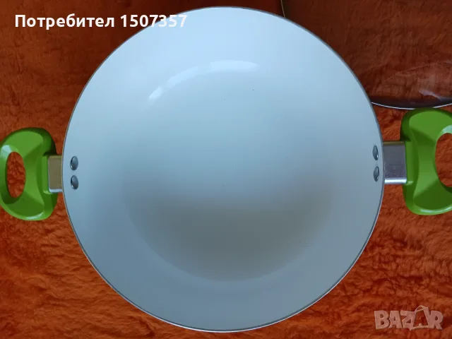 Тенджера с керамично покритие и стъклен капак, снимка 3 - Съдове за готвене - 55658527