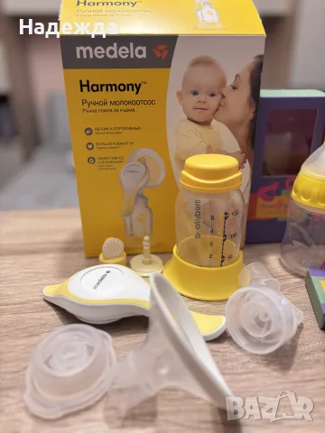 система за хранене flow and grow + двуфазна ръчна помпа за кърма Medela harmonу, снимка 2 - Аксесоари за кърмачки - 55501609