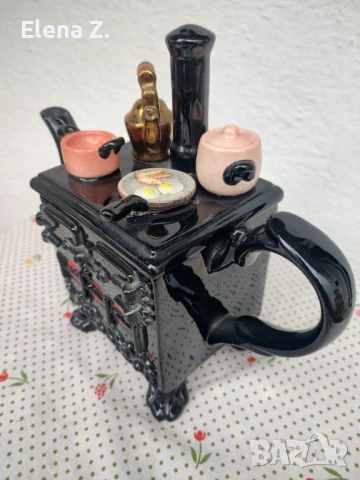 Paul Cardew голям чайник печка с английска закуска, снимка 3 - Декорация за дома - 54008785