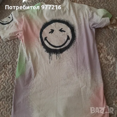 Дамска тениска с усмивка на H&M, снимка 3 - Тениски - 55388113