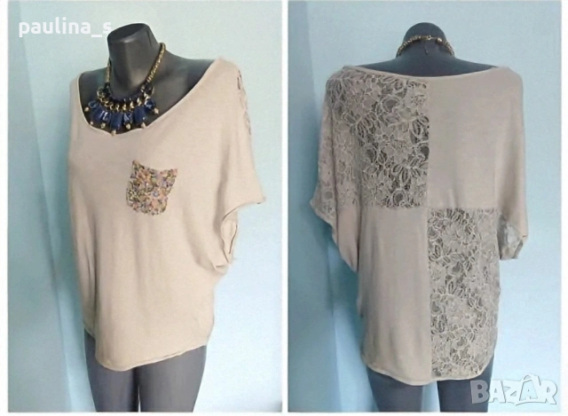 Три различни броя / Дамски топ / блуза тип туника "Zara" и Italy / унисайз , снимка 8 - Туники - 36901939