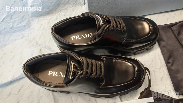 Prada Monolith дамски обувки (черни) Като нови! 39, снимка 17 - Дамски елегантни обувки - 54987396