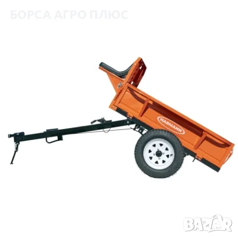 HARMANN H600 Ремарке за мотофреза 600 кг 140x100 см Самосвално Ново