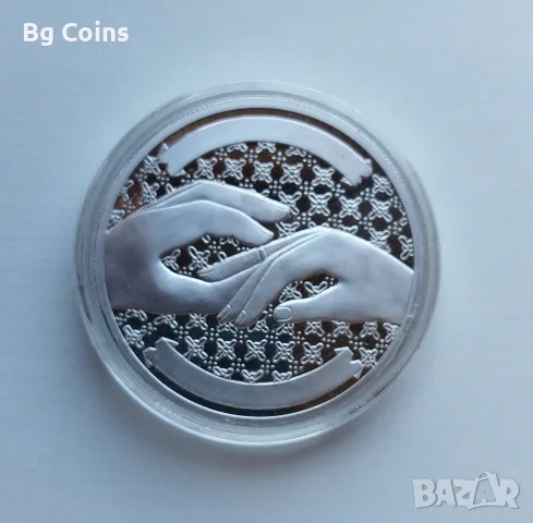 Сребро 1 OZ Сватба , снимка 2 - Нумизматика и бонистика - 55670102