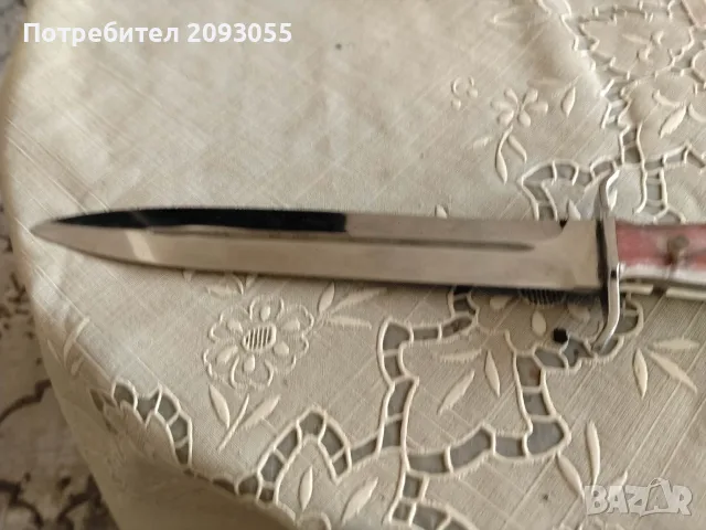 Стар нож със две остриета от двете страни нов , снимка 4 - Ножове - 55617815
