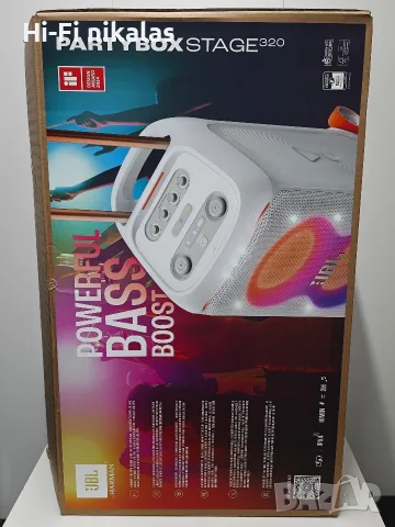 безжична блутут парти колонка JBL PARTYBOX STAGE 320 +документи и гаранция , снимка 2 - Bluetooth тонколони - 55583964