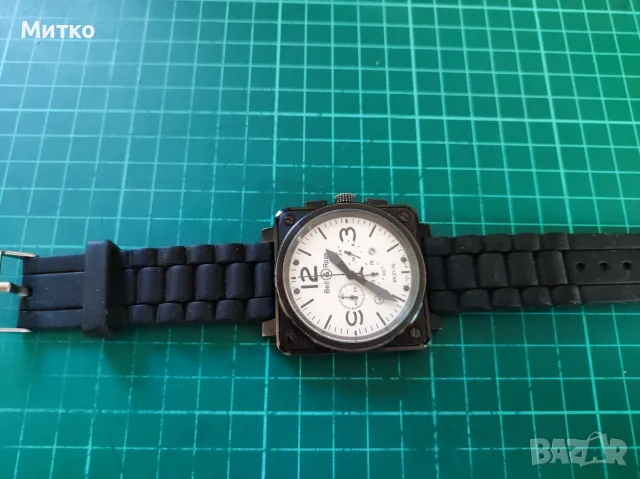 Масивен мъжки часовник Bell & Ross BR 01-94 (Реплика с японски механизъм Miyota), снимка 2 - Мъжки - 55626364