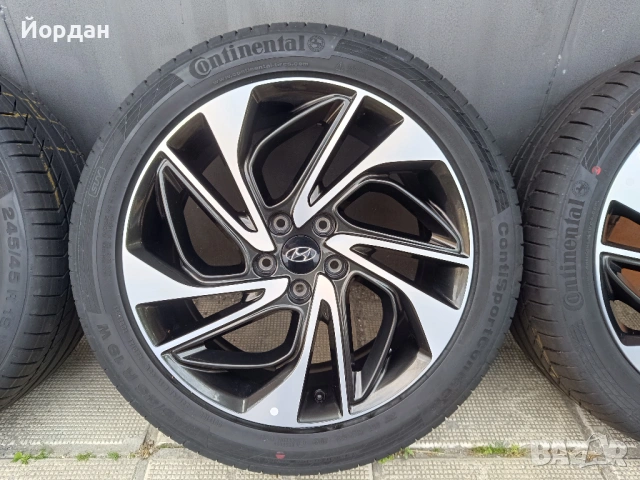ОРИГИНАЛНИ джанти с гуми 19 ' 245 45 5x114,3 HYUNDAI TUCSON / Хюндай Туксон 5х114,3 + датчици, снимка 11 - Гуми и джанти - 54782791