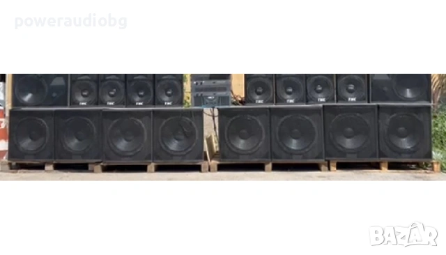 Профи 18 инча басови колони THC с говорители Oberton 18XB600 - 600W/1200W - 8 OHM - 8бр.