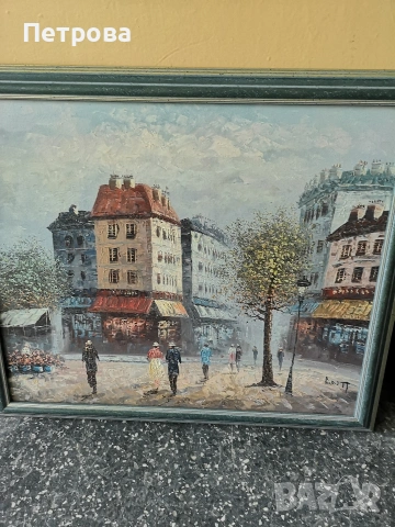 картина масло върху платно. 