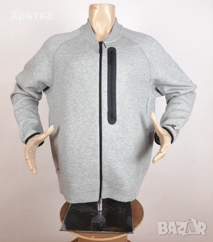 Nike Tech Fleece Bomber - Оригинално мъжко горнище размер XL, снимка 2 - Спортни дрехи, екипи - 54166805