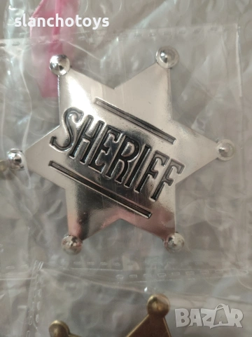 Метална значка Уди Шериф / SHERIFF, снимка 5 - Играчки за стая - 44789930