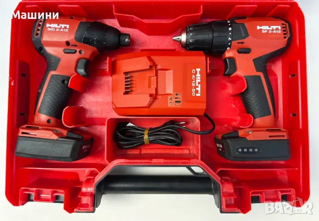 Hilti SF 2-A12 Винтоверт и Hilti SiD 2-A12 импакт драйв 2x12V 2.6Ah , снимка 2 - Винтоверти - 55681858