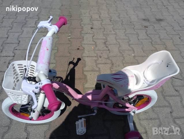 X Детски велосипед 14" FLOWER pinky, снимка 7 - Велосипеди - 54395013