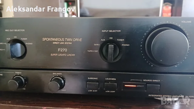 SONY TA - F 270 STEREO AMPLIFIER, снимка 10 - Ресийвъри, усилватели, смесителни пултове - 55446530