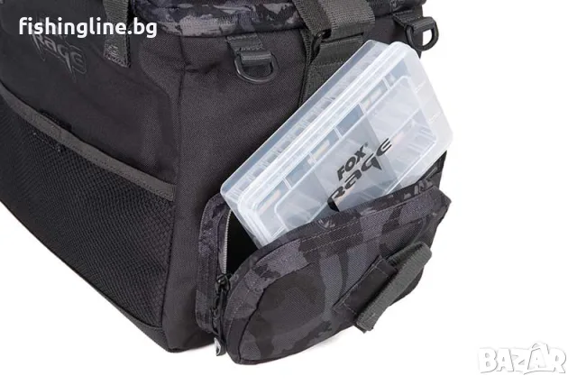 Fox Rage Camo Voyager Medium Tackle Bag – риболовна чанта с 6 кутии, снимка 4 - Екипировка - 55430329