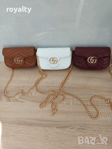 Gucci Нова Кожена Дамска Чанта Гучи Различни Цветове , снимка 2 - Чанти - 54717375