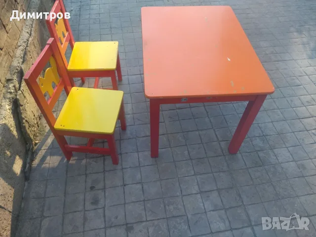 Детска маса със столове