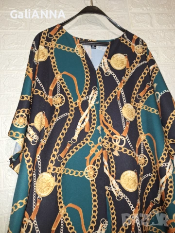 НОВА ДЪЛГА ЕФЕКТНА РОКЛЯ 4XL-6XL, снимка 2 - Рокли - 54393544