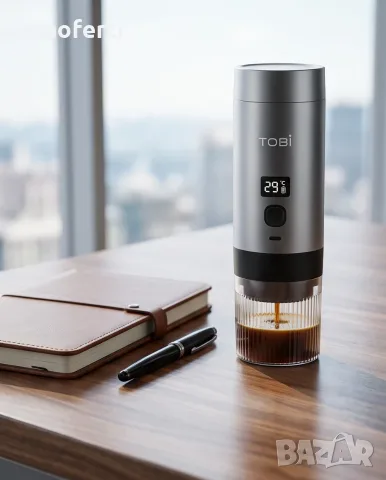 Портативна безжична кафемашина 3 в 1 TOBI TB-984, за капсули и мляно кафе, 72W, снимка 9 - Кафемашини - 55416104