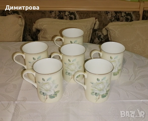 Порцеланов сервиз Бяла роза - Lancaster , снимка 4 - Сервизи - 54057194