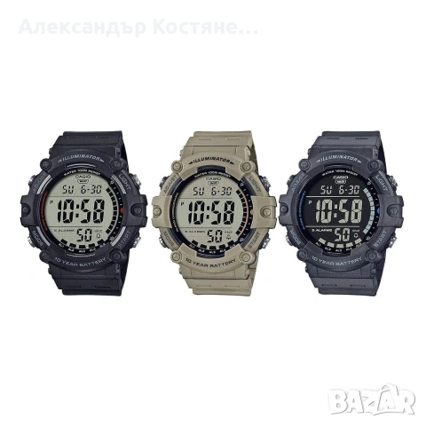 Нов часовник Casio AE-1500WH-8BVEF - гаранция, снимка 2 - Мъжки - 55213601