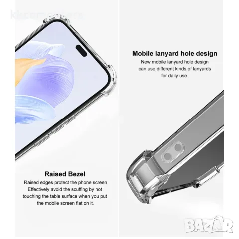 MAK UX-4 Series за vivo X200 5G Прозрачен Удароустойчив TPU Калъф със Скрийн Протектор, снимка 7 - Калъфи, кейсове - 55652421