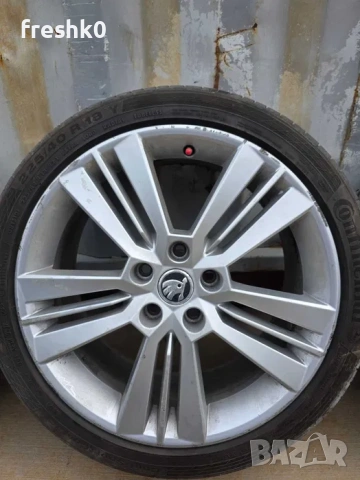 18" 7.5J ET51 5x112 Джанти Шкода Skoda, снимка 5 - Гуми и джанти - 54746841
