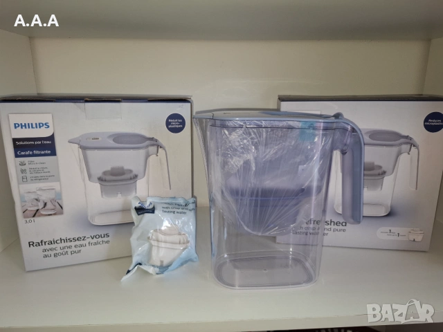 Филтърна кана за вода AWP2936BLT/10, 3,0л, електронен индикатор, PHILIPS, снимка 2 - Други - 54328442