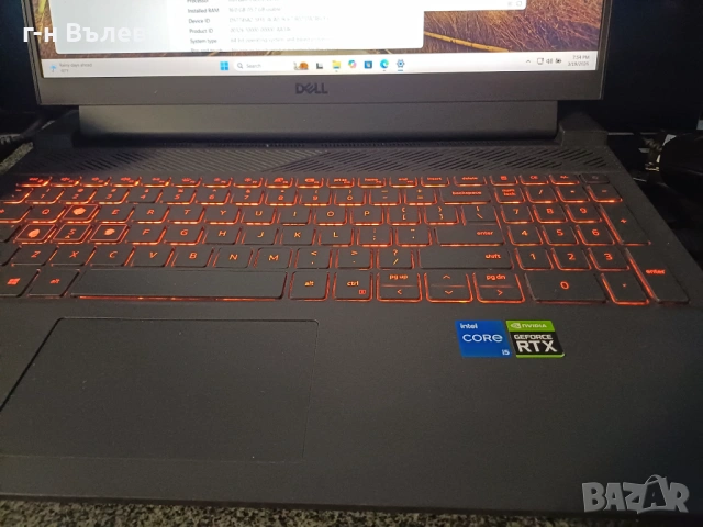 DELL G15 15'' FHD 120hz i5 11gen RTX3050 16GB RAM, снимка 2 - Лаптопи за игри - 53995605